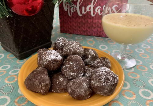 Eggnog Bourbon Balls Recipe